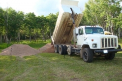 Six loads of base rock